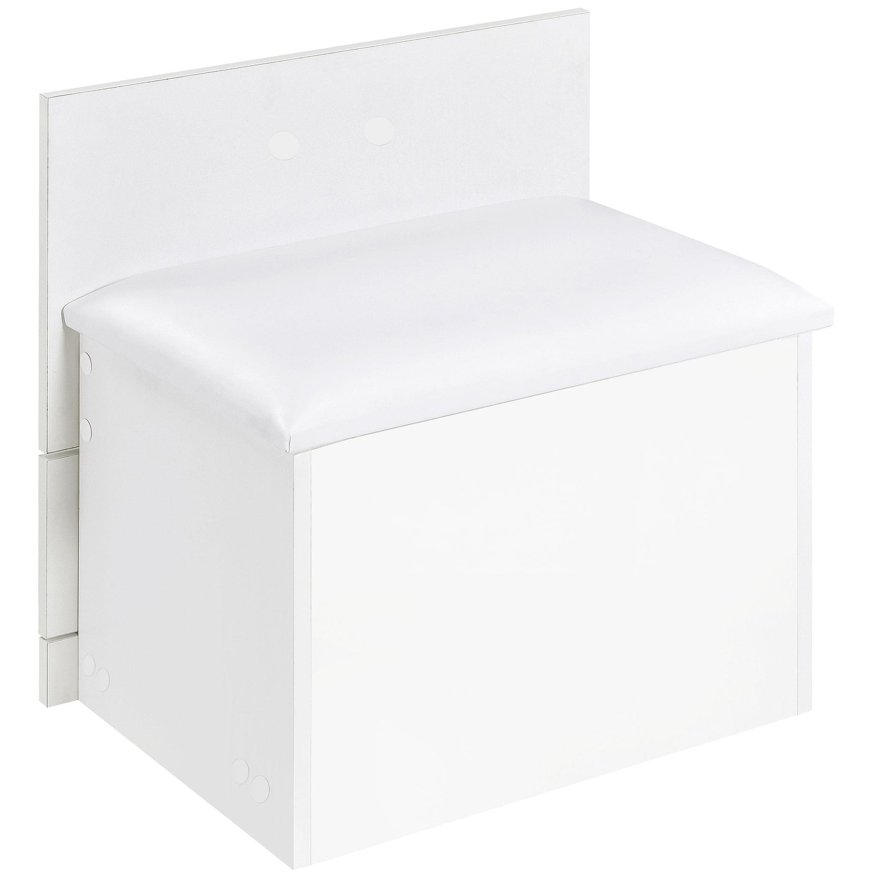Danbury 3-drawer white high gloss makeup vanity and stool set with LED mirror