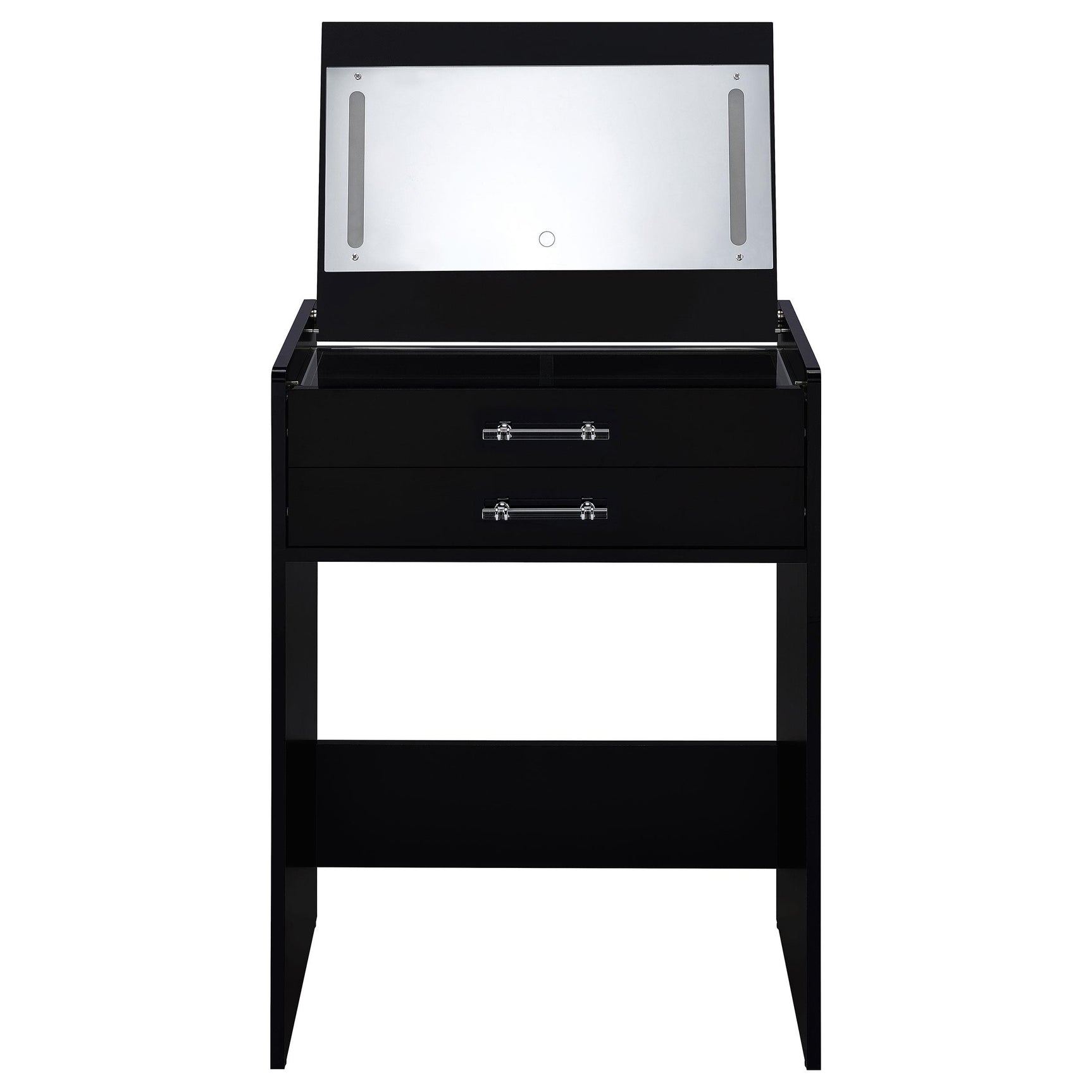 Vanity stool seating top and storage interior