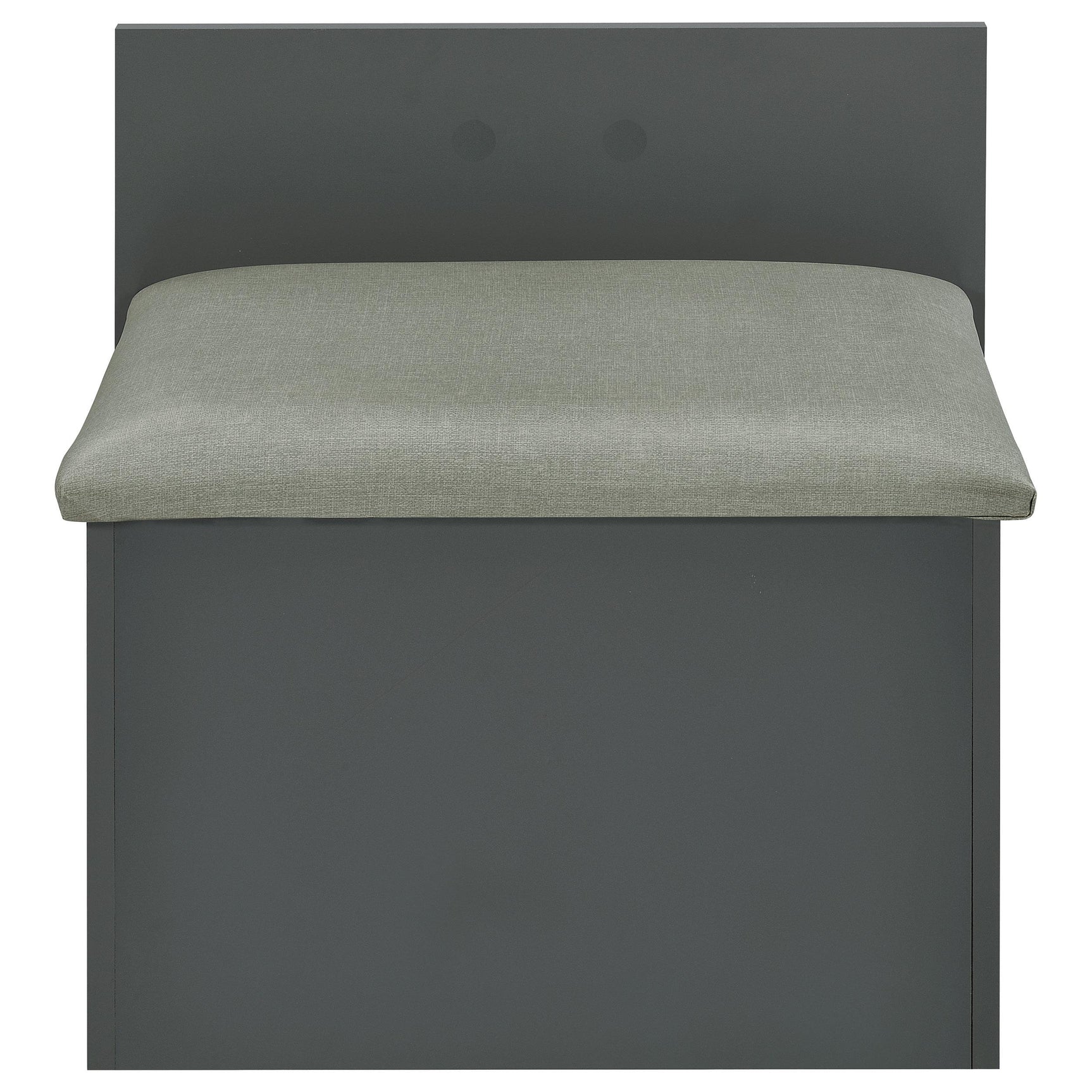 Danbury 3-drawer grey high gloss makeup vanity and stool set