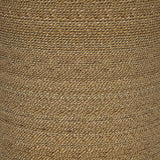 Halden Round Woven Seagrass Accent Side Table Light Brown