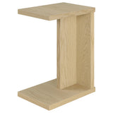 Detail of veneer texture on Clower engineered wood side table
