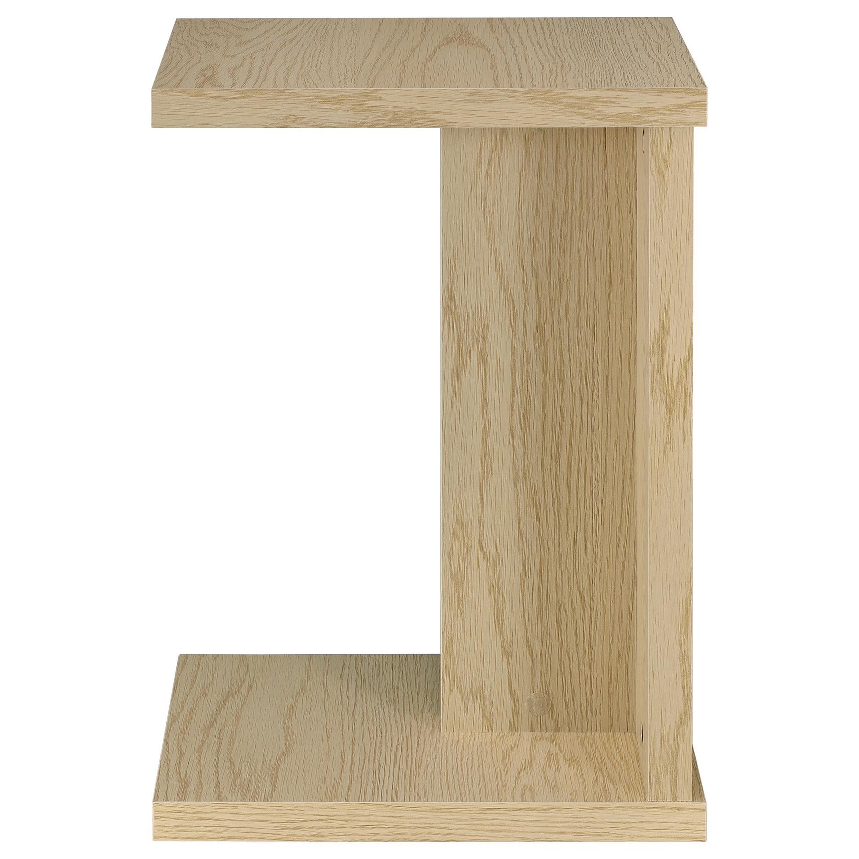 Clower sofa side table C-shaped open frame design
