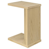 Clower side table sliding over sofa armrest