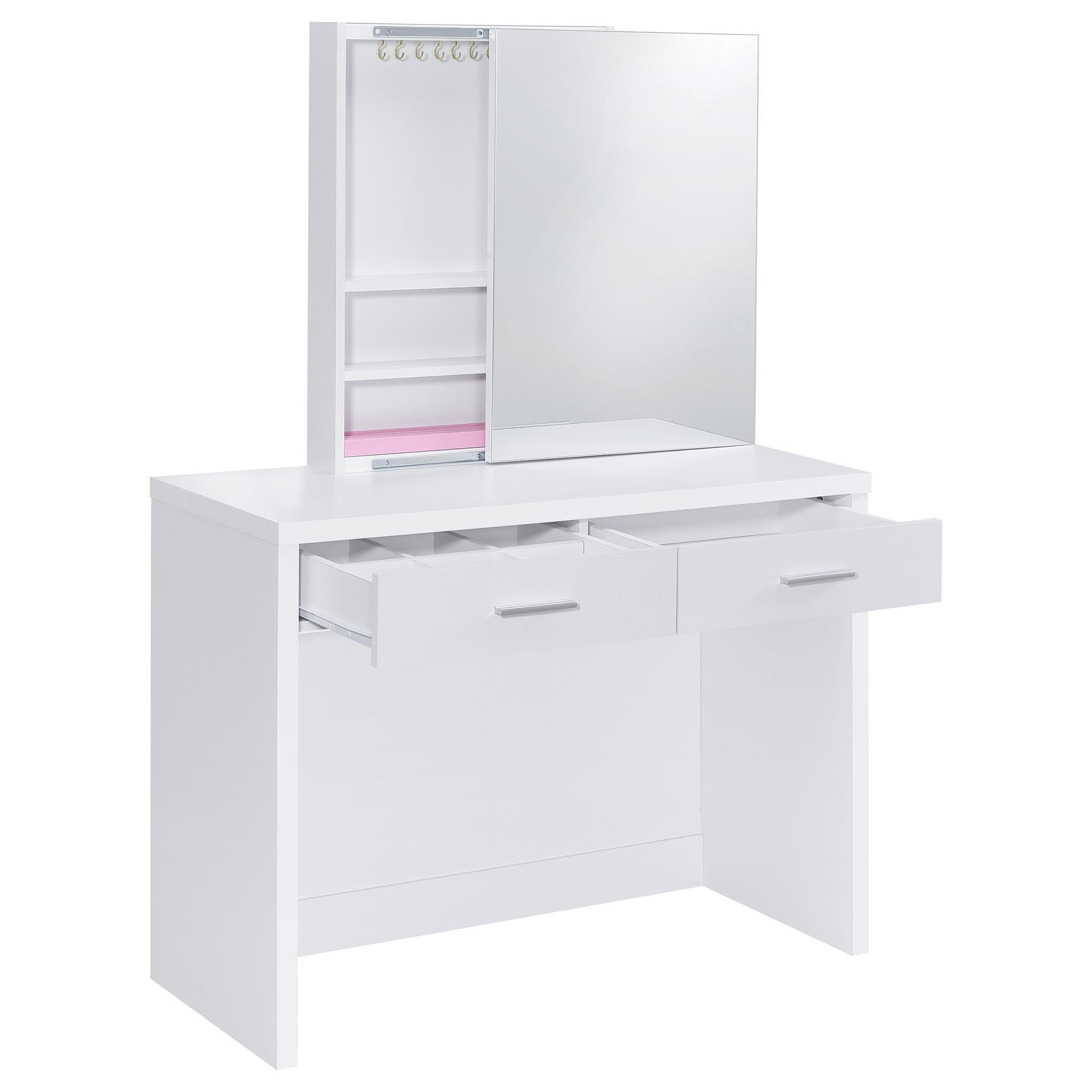 Hidden storage compartment inside the upholstered stool