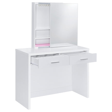 Hidden storage compartment inside the upholstered stool
