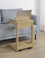 Ralston sofa side table showing lift-top open revealing storage compartment