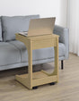 Ralston sofa side table showing lift-top open revealing storage compartment