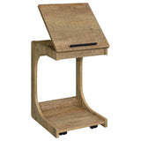 Front view of Ralston mango lift-top side table