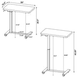 Westpark adjustable height side table fully extended