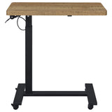 Pneumatic height adjustment lever under table top