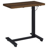 Side table showing pneumatic height lever