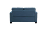 Back angle of loveseat