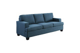 Front view of Elmont Blue Fabric Sofa