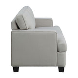 Elmont Khaki loveseat opposite side view