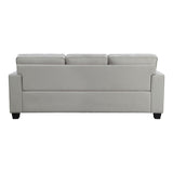 detail view of Elmont Khaki Fabric Sofa furniture