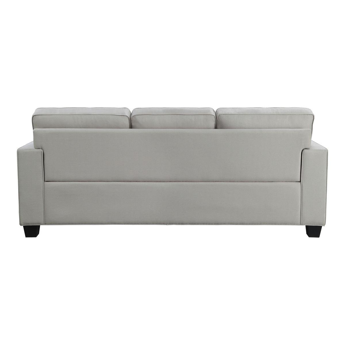 detail view of Elmont Khaki Fabric Sofa furniture