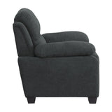 Side profile showing armrest of Holleman Chair