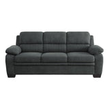 Holleman Dark Gray Upholstered Fabric Sofa front view