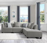 Additional front view of 4-piece sectional