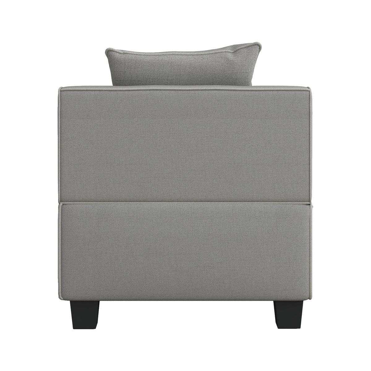 Room setting with Jayne Gray sectional sofa