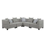 Jayne Gray 5-Piece Modular Sectional Sofa main view