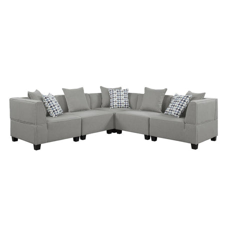Jayne Gray 5-Piece Modular Sectional Sofa main view