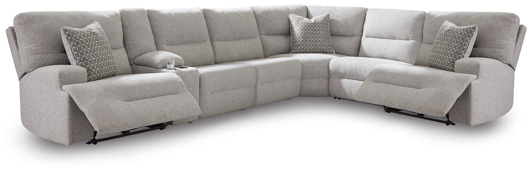 Acklen Place sectional reclining chair close-up