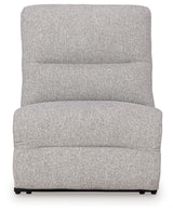 Sectional seating showing modular pieces arrangement