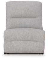 Acklen Place Pewter 7-Piece Power Sectional Reclining Sofa with Storage Console - image 4