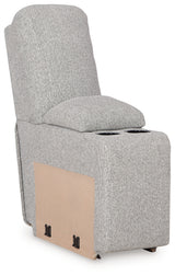 Acklen Place pewter 6-piece power reclining sectional front angle