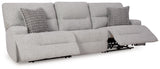 Reclining position view of Acklen Place sectional sofa