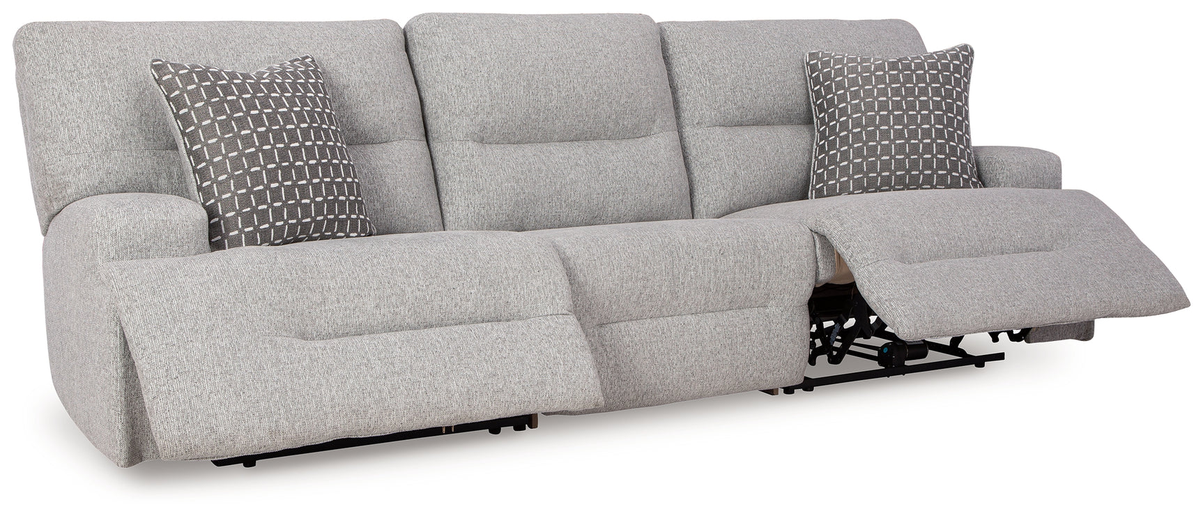 Reclining position view of Acklen Place sectional sofa