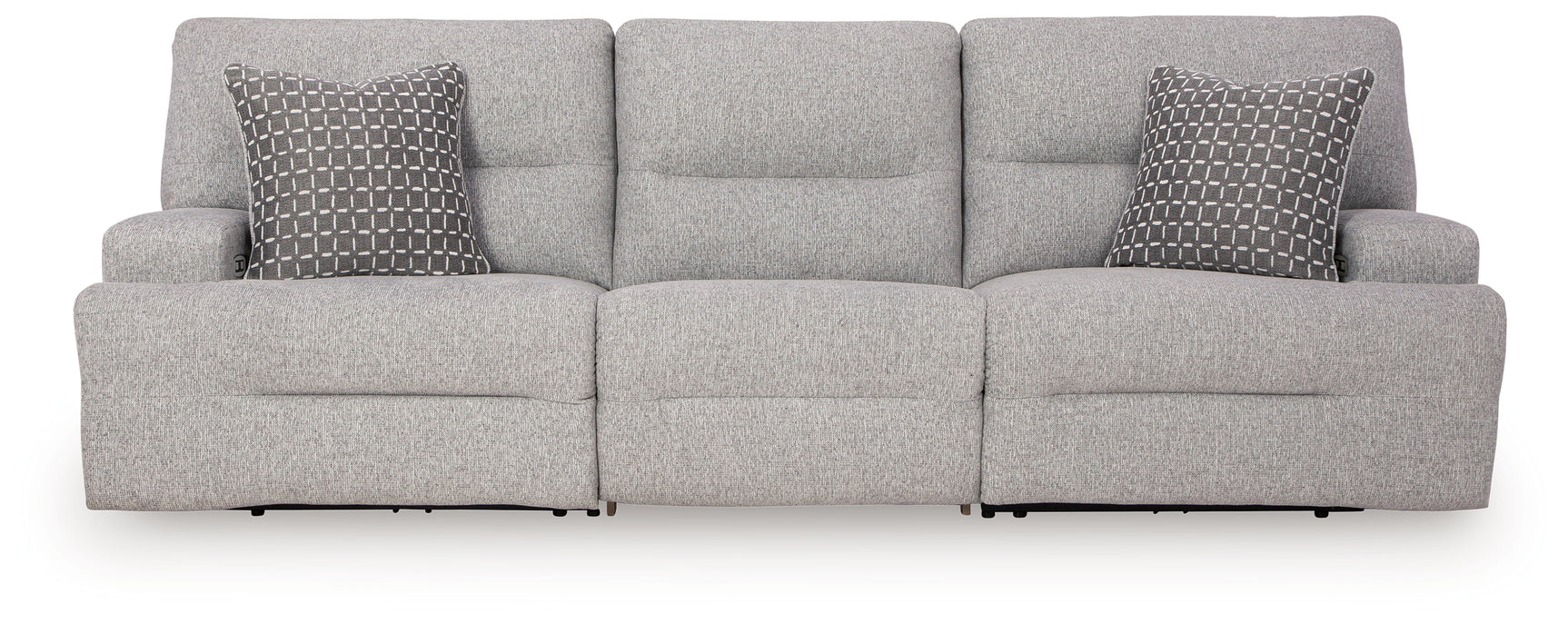 Power recliner detail of Acklen Place sectional sofa
