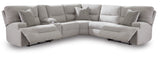 Left-arm facing power recliner piece