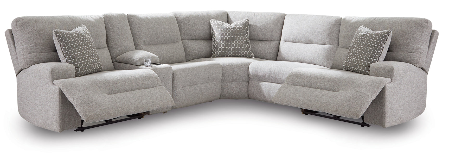 Left-arm facing power recliner piece