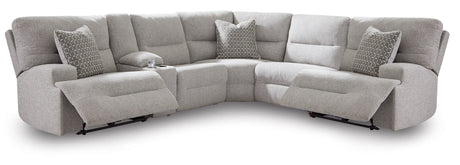 Left-arm facing power recliner piece