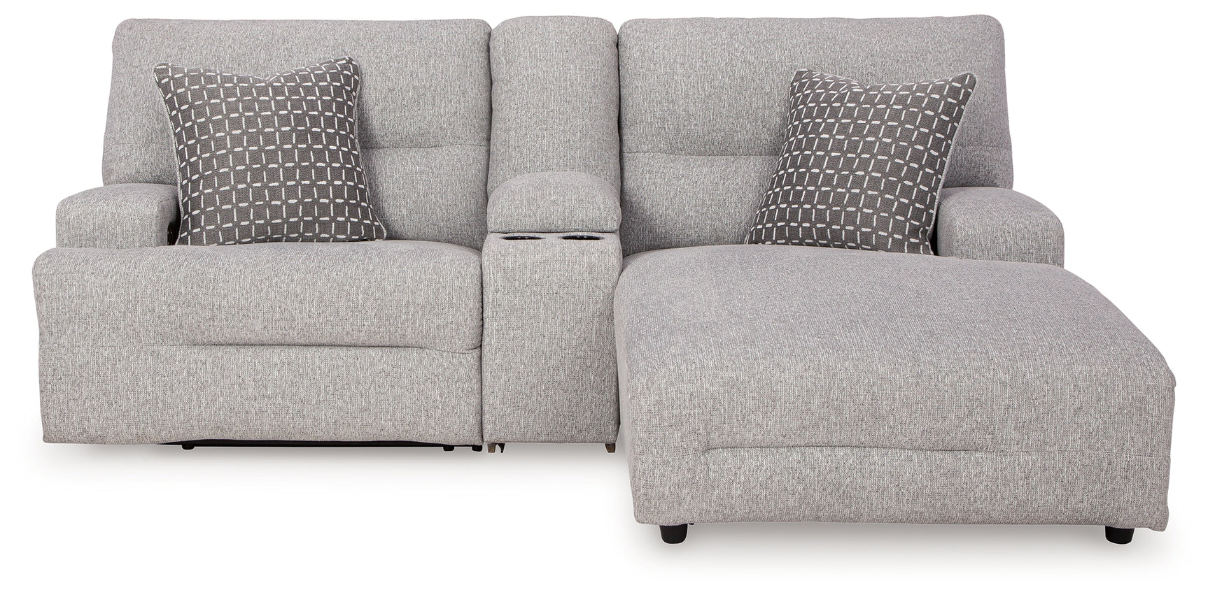 Accent pillows on Acklen Place sectional sofa