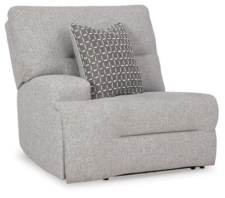 Acklen Place Pewter Performance Fabric,Next-Gen Nuvella™ 5-Piece Power Reclining Sectional - image 11