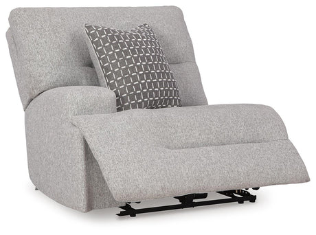 Acklen Place Pewter Performance Fabric,Next-Gen Nuvella™ 5-Piece Power Reclining Sectional - image 12