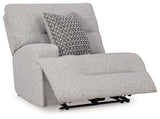 Acklen Place pewter 6-piece power reclining sectional front angle