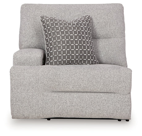 Acklen Place pewter 6-piece power reclining sectional front angle
