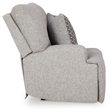 Acklen Place pewter 6-piece power reclining sectional front angle