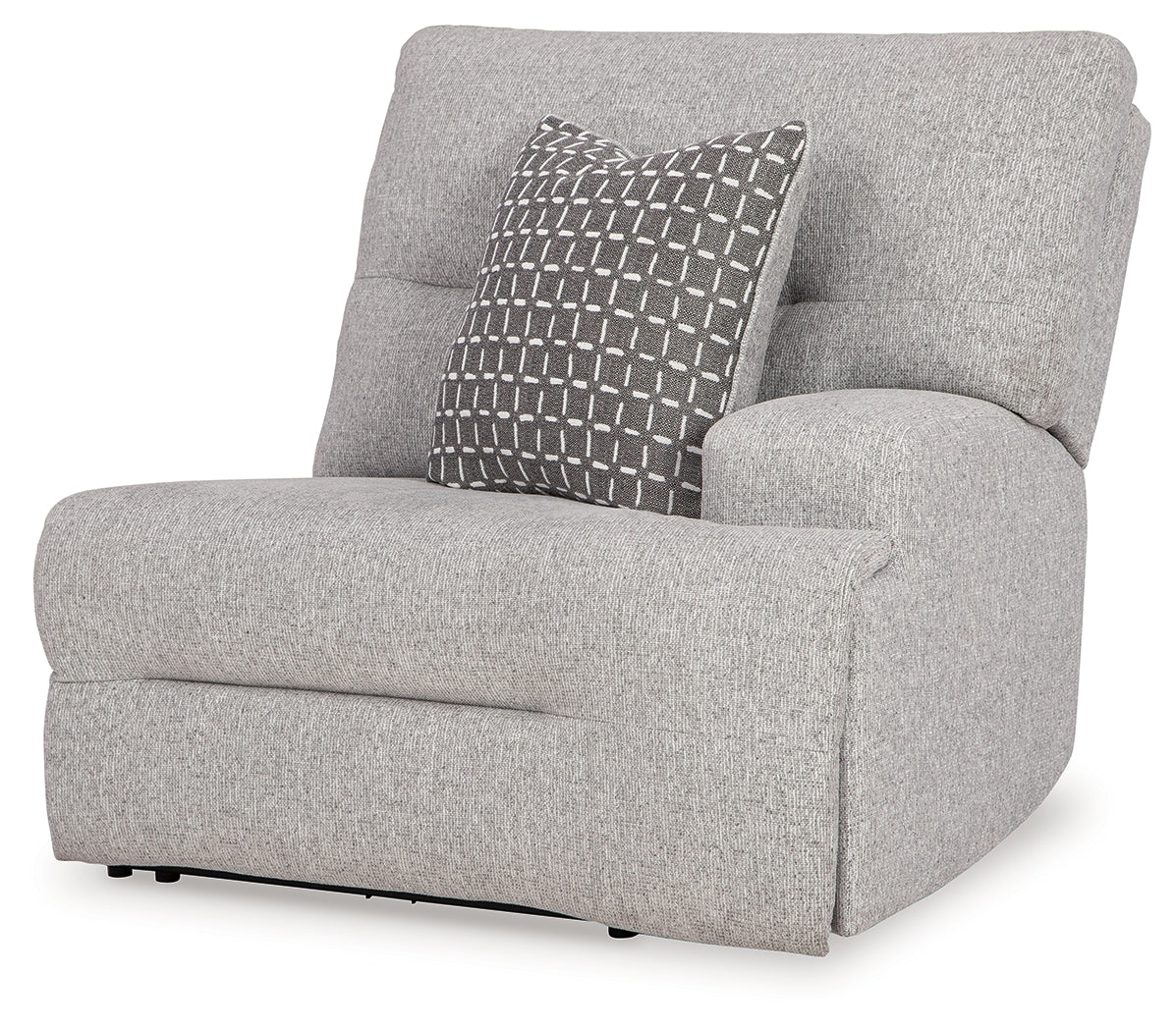 Acklen Place pewter 6-piece power reclining sectional front angle