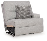 Acklen Place pewter 6-piece power reclining sectional front angle