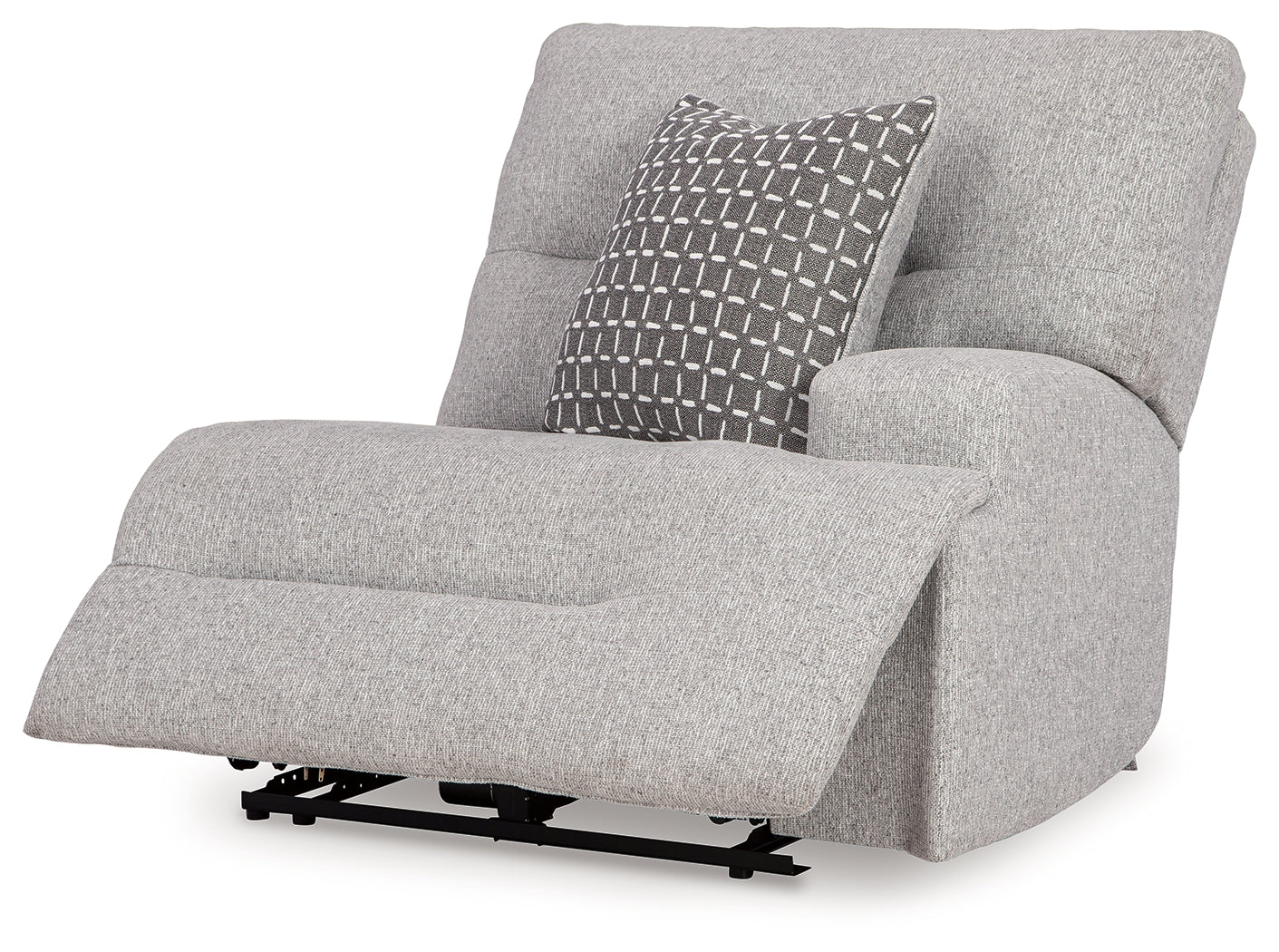 Acklen Place pewter 6-piece power reclining sectional front angle