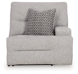 Power recliner with Easy View adjustable headrest