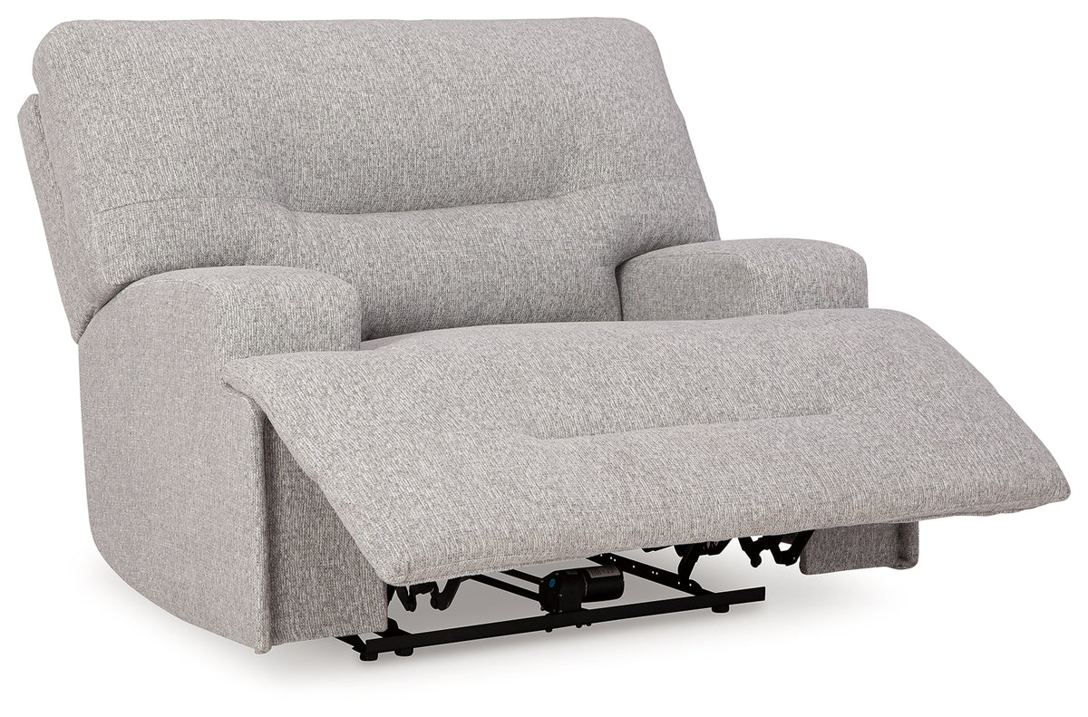 Reclined position of Acklen Place power recliner