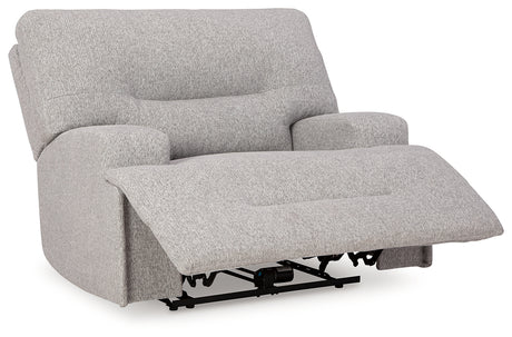 Reclined position of Acklen Place power recliner