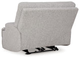 Back view of Acklen Place pewter recliner