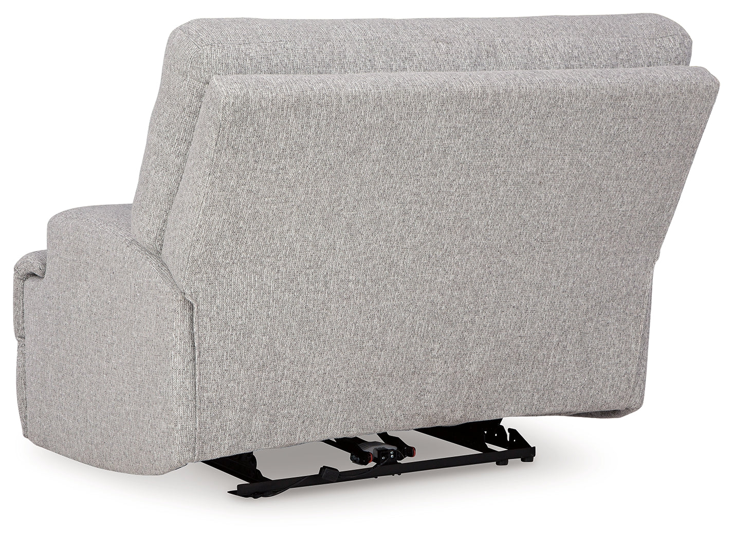 Back view of Acklen Place pewter recliner